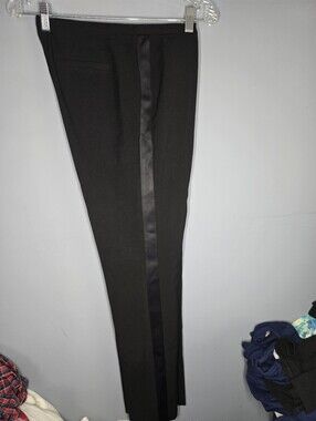NEW Calvin Klein Tux Style Dress Pants-Womens 6-Black-Formal,tuxedo,casual,prom